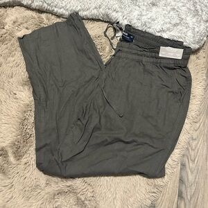 Abercrombie & Fitch Pull on Baggy Linen Pants